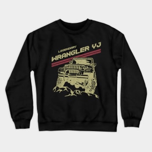 Jeep Wrangler YJ Jeep car trailcat Crewneck Sweatshirt